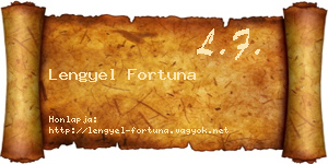 Lengyel Fortuna névjegykártya